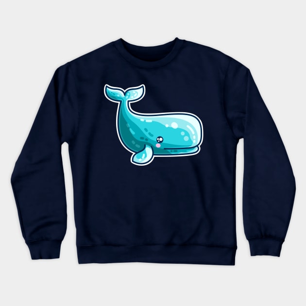 Sperm Whale Kawaii Cute Crewneck Sweatshirt by freeves